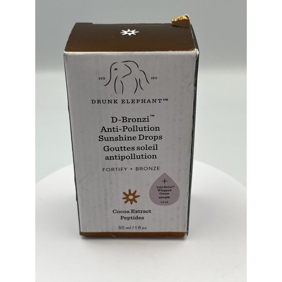Drunk Elephant D-Bronzi Anti-Pollution Sunshine Drops - 1oz. Lot Of One SEE NIB - Picture 1 of 16